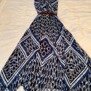 Express  Sun Dress Thin Straps and Belt - size M